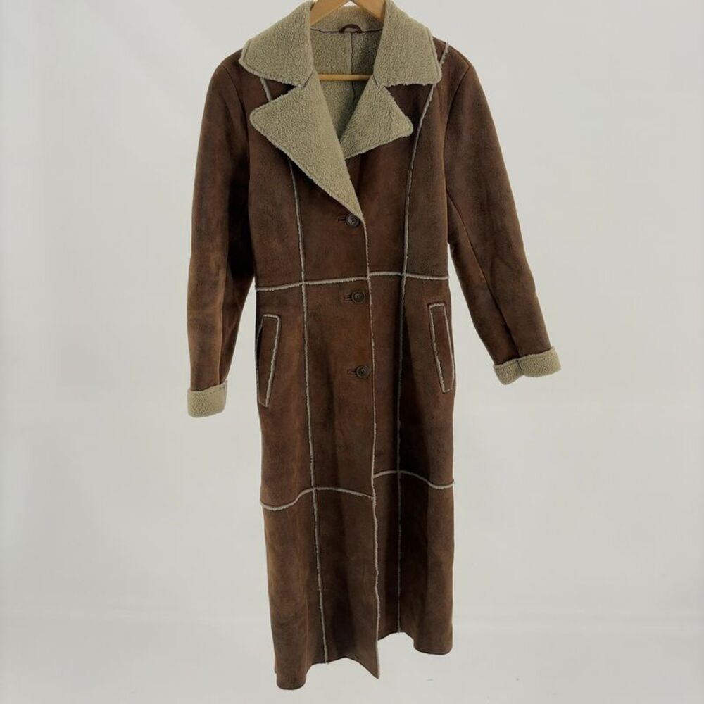 Wilsons Leather Faux Shearling Long Coat